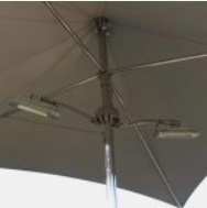 parasol calefactor