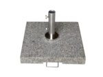 Base para sombrilla de granito gris de 70 kg con tubo premium