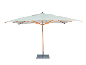 Sombrilla Bambrella Levante Telescópica 4m Cuadrada Bambú