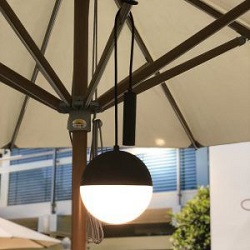 luces colgantes para parasol