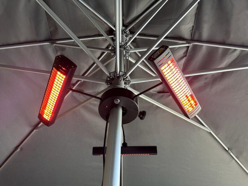 3KW Tri Parasol Heater With Remote Control - Imagen 2