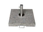 Base para sombrilla de granito gris de 50 kg con tubo premium