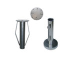 Base de sombrilla enterrada (Manguito + Placa adaptadora + Tubo base)